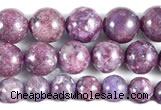 CKU16 15 inches 8mm,10mm & 12mm round purple kunzite beads