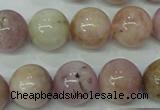 CKU207 15.5 inches 14mm round pink kunzite beads wholesale