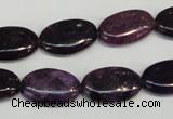 CKU40 15.5 inches 12*20mm oval purple kunzite beads wholesale