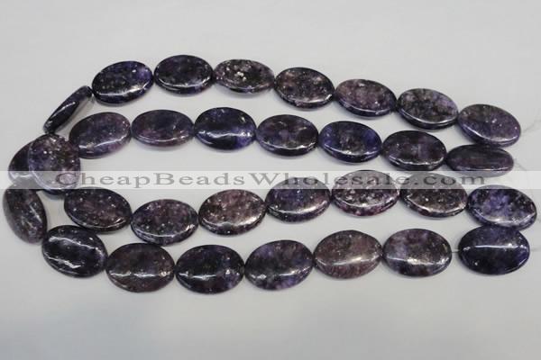 CKU42 15.5 inches 18*25mm oval purple kunzite beads wholesale