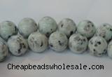 CKW02 15.5 inches 8mm round kiwi jasper gemstone beads