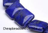 CLA01 15.5 inch 18*18mm square deep blue dyed lapis lazuli beads