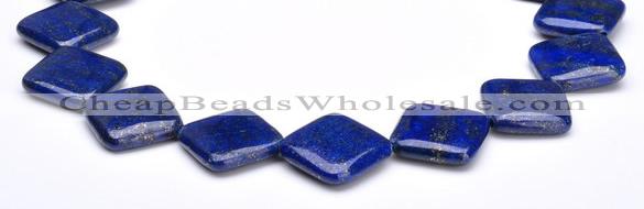 CLA07 24*24mm rhombic deep blue dyed lapis lazuli gemstone beads