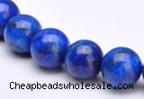 CLA25 12mm round blue dyed lapis lazuli gemstone beads Wholesale