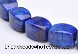 CLA43 9*9*18mm barrel deep blue dyed lapis lazuli beads