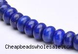 CLA50 5*8mm roundel deep blue dyed lapis lazuli beads Wholesale