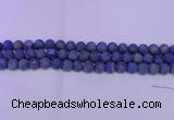 CLA60 15.5 inches 4mm round matte lapis lazuli beads