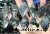 CLB1004 15.5 inches 18*35mm - 25*45mm marquise labradorite beads