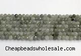 CLB1075 15.5 inches 6mm faceted round labradorite beads