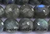 CLB1141 15 inches 8mm faceted round labradorite gemstone beads