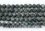 CLB1212 15.5 inches 8mm faceted round black labradorite gemstone beads