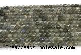 CLB1248 15 inches 4mm faceted round labradorite beads wholesale