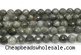 CLB1251 15 inches 10mm faceted round labradorite beads wholesale