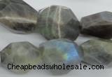 CLB128 15.5 inches labradorite nuggets faceted gemstone beads wholesale