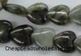 CLB130 15.5 inches 14*14mm heart labradorite gemstone beads wholesale