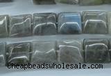 CLB132 15.5 inches 12*12mm square labradorite gemstone beads