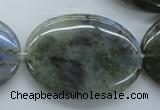 CLB137 15.5 inches 30*40mm oval labradorite gemstone beads