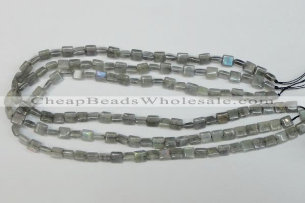 CLB161 15.5 inches 8*8mm square labradorite gemstone beads