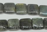 CLB164 15.5 inches 14*14mm square labradorite gemstone beads