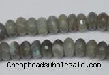 CLB179 15.5 inches 5*8mm faceted rondelle labradorite beads