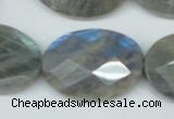 CLB189 15.5 inches 22*30mm faceted oval labradorite beads