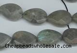 CLB209 15.5 inches 12*16mm faceted flat teardrop labradorite beads