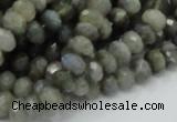 CLB29 15.5 inches 5*8mm faceted rondelle labradorite gemstone beads