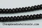 CLB300 15.5 inches 3*6mm rondelle black labradorite gemstone beads