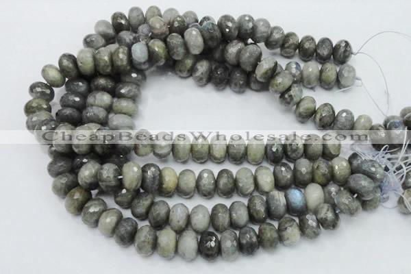 CLB33 15.5 inches 11*16mm faceted rondelle labradorite gemstone beads