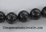 CLB355 15.5 inches 14mm round black labradorite beads wholesale