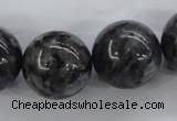 CLB358 15.5 inches 20mm round black labradorite beads wholesale