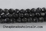 CLB361 15.5 inches 8mm faceted round black labradorite beads wholesale