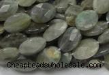 CLB41 15.5 inches 10*14mm faceted oval labradorite gemstone beads