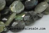 CLB43 15.5 inches 14*18mm faceted oval labradorite gemstone beads