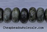 CLB58 15.5 inches 10*20mm faceted rondelle labradorite beads