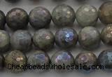 CLB613 15.5 inches 10mm faceted round AB-color labradorite beads