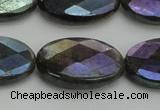 CLB660 15.5 inches 13*18mm faceted oval AB-color labradorite beads