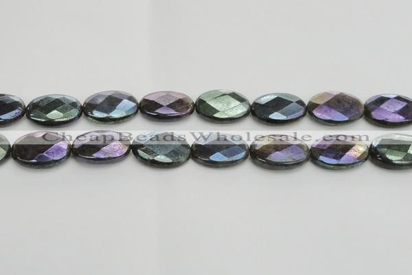 CLB660 15.5 inches 13*18mm faceted oval AB-color labradorite beads