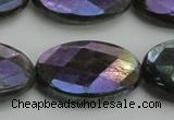 CLB662 15.5 inches 18*25mm faceted oval AB-color labradorite beads