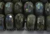 CLB761 15.5 inches 9*16mm faceted rondelle AB-color labradorite beads