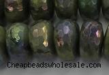 CLB762 15.5 inches 10*18mm faceted rondelle AB-color labradorite beads