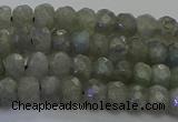 CLB772 15.5 inches 4*6mm faceted rondelle labradorite beads