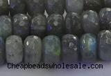 CLB775 15.5 inches 7*12mm faceted rondelle labradorite beads