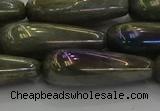 CLB782 15.5 inches 10*40mm teardrop AB-color labradorite beads