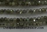 CLB794 15.5 inches 1.5*2.5mm faceted rondelle labradorite beads