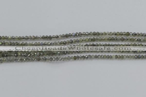 CLB795 15.5 inches 2*3mm faceted rondelle labradorite beads