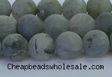 CLB874 15.5 inches 10mm round matte labradorite gemstone beads