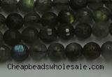 CLB901 15.5 inches 6mm faceted round labradorite gemstone beads