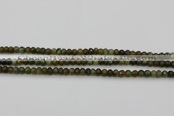 CLB956 15.5 inches 5*8mm faceted rondelle labradorite beads