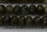 CLB958 15.5 inches 8*12mm faceted rondelle labradorite beads